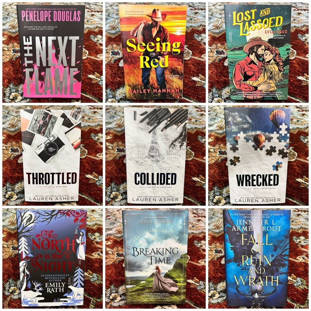 Collection of Nine Booktok Books